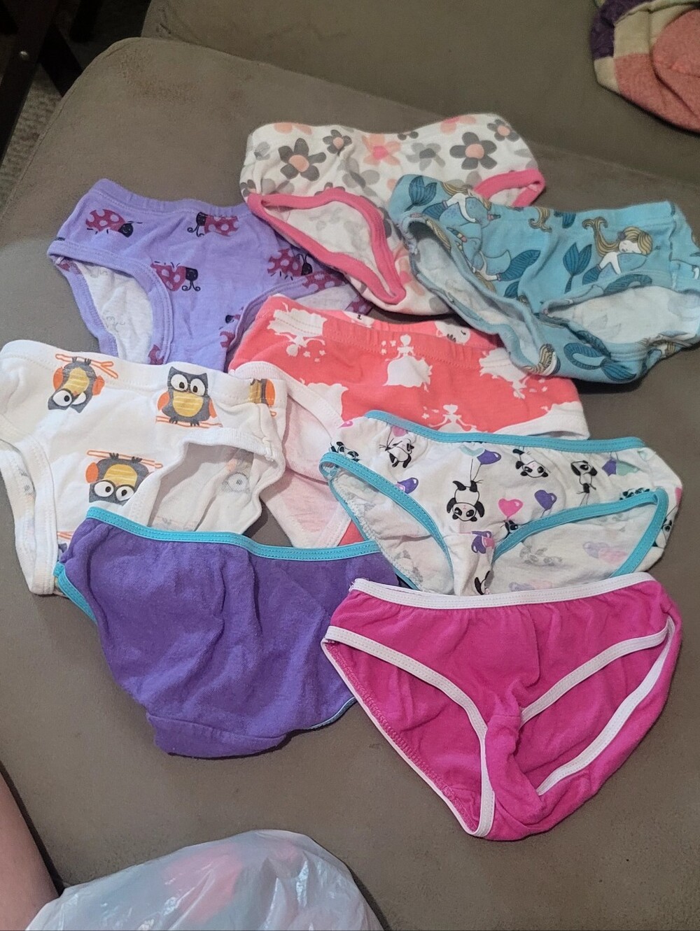 9 Pairs Girls Cotton Underwear